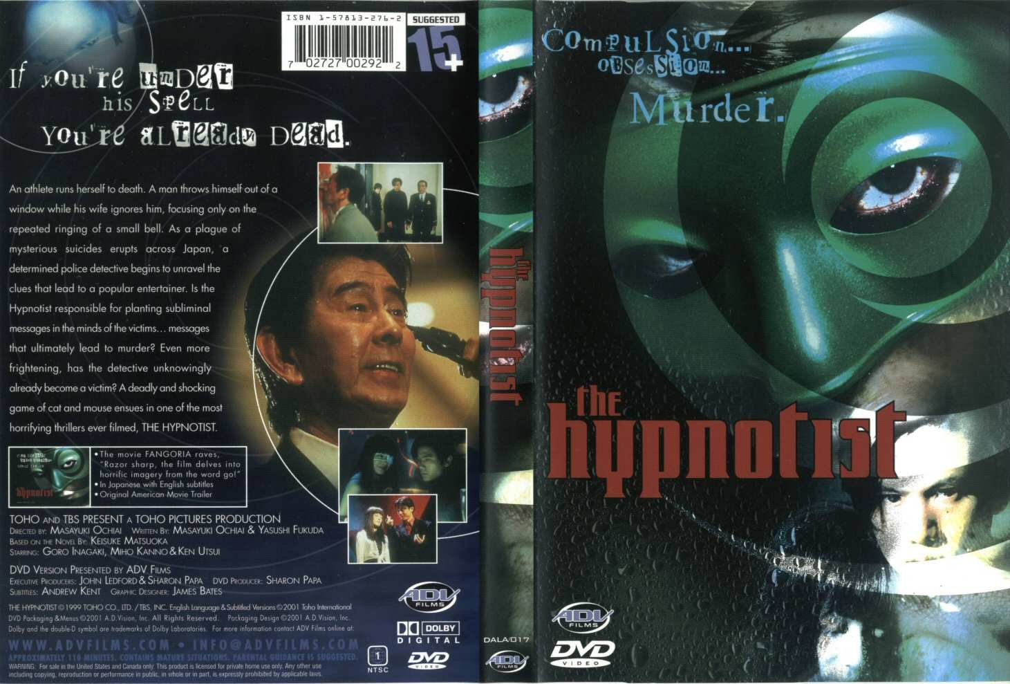 Hypnotist, The Cover Scan